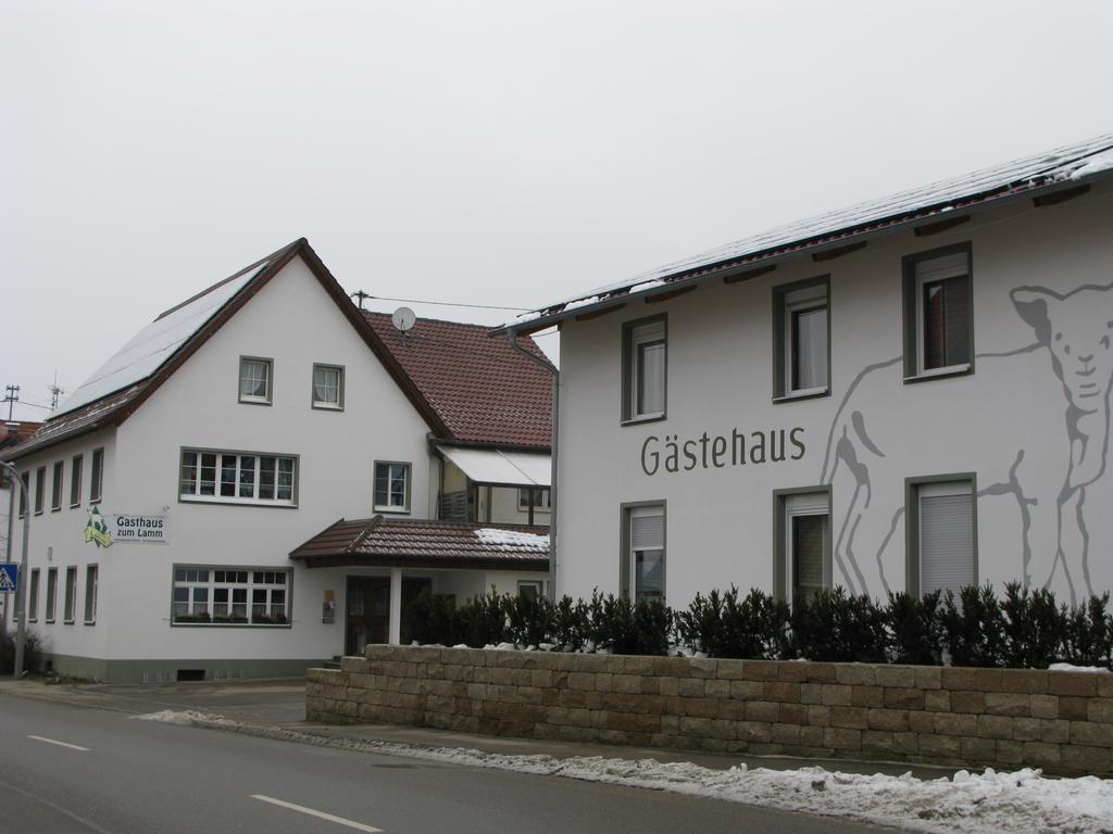 Hotel Gaestehaus Und Fewo Lamm Garni Blaubeuren Exterior foto